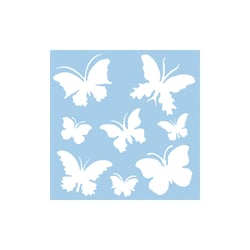 Pochoir, Papillons, 30x30 cm, 1 pce