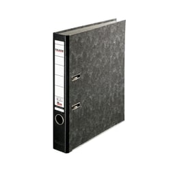 Classeur à levier Papier marbré A4 RECYCLING PLUS - Gris-dos noir - x 10 - Falken