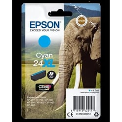 Cartouche d'encre T2432 XL Cyan - Eléphant (C13T24324012)