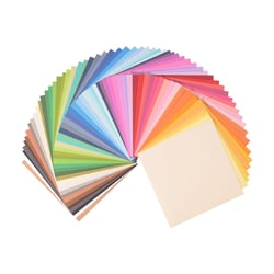 Papier cartonné - 15,2 x 15,2 cm - 216 g - 30 couleurs assorties - Lisse - Florence - 60 feuilles