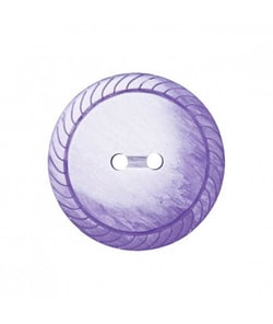 Carte de 3 boutons fantaisies rond 2 trous Lilas 23mm - Union Knopf Violet