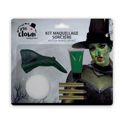 Kit maquillage HW - sorcière avec nez