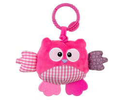 Peluche à suspendre  - Chouette Rose