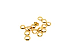 40 Perles intercalaires rondelles 4mm Or 18K