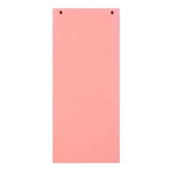 Paquet 100 fiches intercalaires horizontales unies perforées Forever - 105x240mm - Rose - x 12 - Exacompta