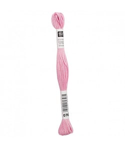 Fil à broder mouliné Uni - Rico Design 076 Rose