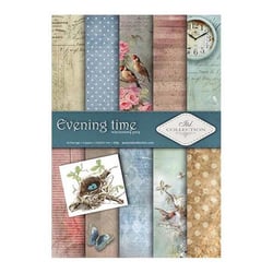5 papiers scrapbooking 21 x 29.7 cm ITD Collection EVENING TIME
