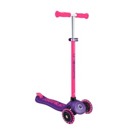 Trottinette 3 roues PRIMO PLUS LIGHTS NEON  Violet - Globber