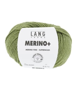Pelote de Laine à tricoter MERINO + (PLUS) - Lang Yarns Vert (297)