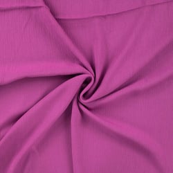 Tissu Crépon de Viscose uni Rose fuchsia