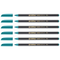 Lot de 6 feutres de coloriage métallisé pointe ronde 1-3 mm - EDDING - Vert métallisé