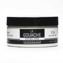 Gouache - Extra-fine - Blanc de titane - 116 - Sennelier - Pot de 100ml - Beaux-arts