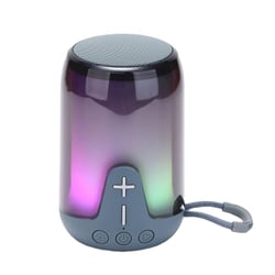 Enceinte Bluetooth Lumineuse RGB Autonomie Longue Portée Son 360 TWS Gris YONIS