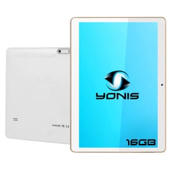 Tablette 10.1 Android Lollipop Telephone 3G Quad Core Double Sim GPS 16Go Blanc