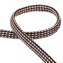Bobine tresse chinée 25m marron chocolat