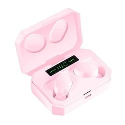 Ecouteurs Bluetooth Sans Fil Avec Charge Rapide Et Son HIFI Haute Qualité Rose YONIS