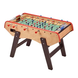 KANGUI Baby-foot Adulte Luxe en bois - Barres télescopiques - 2 à 4 joueurs - 3 Balles liège inclues