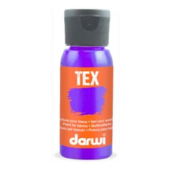 Peinture pour tissus - Violet - Opaque - Peinture à l'eau - Tex - Darwi - 50ml