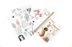 Kit suspension Promenons nous dans les bois - Graine Creative - Beige