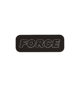 Lot de 3 écussons thermocollants force noir 6,5cm x 2,3cm