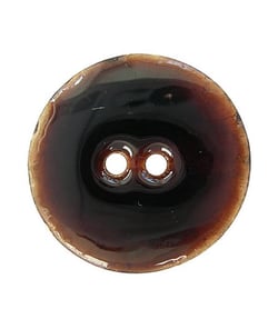 Carte de 2 boutons Coco laqué 23mm - Union Knopf Brun Fonce marron