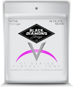 Black Diamond® Silverplated 2% 11/51 - Cordes pour Acoustique/Folk