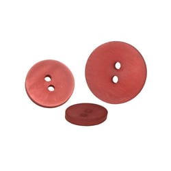 Lot de 3 boutons 2 trous satiné bordeaux