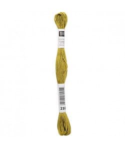 Fil à broder mouliné Uni - Rico Design 210 Vert