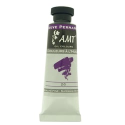 Peinture à l'huile fine en tube mauve permanent 45ml - Amt