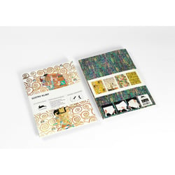 Papiers créatifs - Œuvres de Gustav Klimt - Scrapbooking - 12 feuilles - 50x70cm