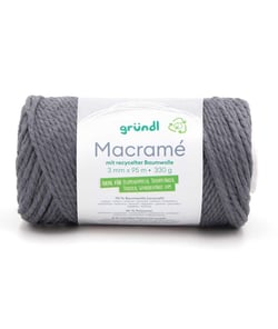 Bobine de corde MACRAME 330 GR - Gründl 6 Bleu