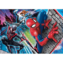 Puzzle spiderman miles morales et spider girl 60 pieces - clementoni spider-man super heros - 26048