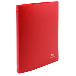 Classeur 4 anneaux 15mm polypropylène OPAK - A4 - Rouge - x 25 - Exacompta