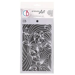 Pochoir plastique souple réutilisable 24 x 14.5 cm Ciao Bella PETRA 75