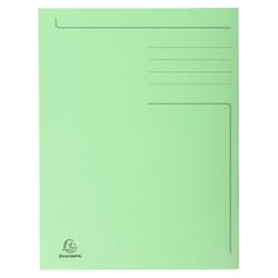 Chemise imprimée 3 rabats Forever® 280gm2 - Folio - Vert Pré - x 50 - Exacompta