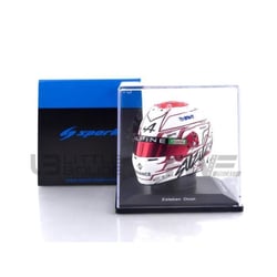 Voiture miniature de collection - SPARK - 1/5 - Casque Esteban Ocon - Japan GP 2023 - Blanc/ Rouge