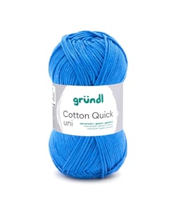 Fil à tricoter COTTON QUICK UNI - Gründl - PPSC - certifié Oeko-Tex 126 Bleu