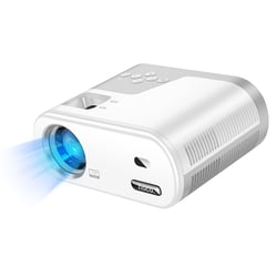 Hoko Vidéoprojecteur Android HD 720p WiFi Bluetooth HDMI avec Applications Streaming Blanc