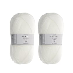 Prima Mercerie | Pelote de laine | pelote pour layette bébé | 100 % acrylique | lot de 2 pelotes