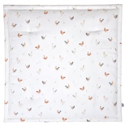Tapis de parc réversible Gallina - Sevira Kids - Coton écru - 100 x 100 x 3 cm