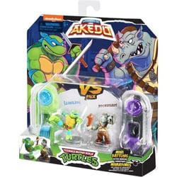 Coffret Tortues Ninja Leonardo vs Kraang - Akedo - Armes uniques - 4 coffrets duel a collectionner