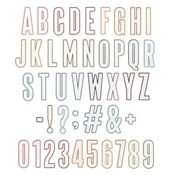 Matrices de découpe - Alphabet - 43 dies - Tim Holtz - Sizzix