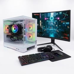 Pack DSGate M6-IV DGT White - Intel Core i5-12400F - RTX 5060 - 16 Go DDR4 - SSD 1 To + Écran 24,5'' 165 Hz + Combo