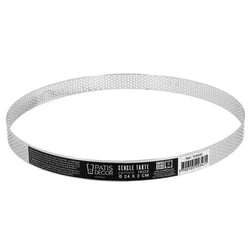 Cercle à tarte perforé inox H 2 cm Ø 24 cm