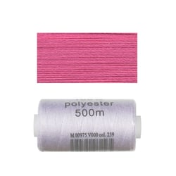 Bobine 500m fil polyester Rose Fuchsia