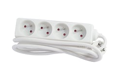 Multiprise CHACON - Plastique - CHA44016 - Blanc - 5 m