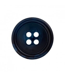 Carte de 3 boutons costume Bleu moyen 20mm - Union Knopf Bleu