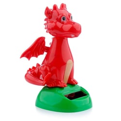 Figurine - Dragon Gallois - Décoration - Pour le bureau - Fonctionne à l'énergie solaire