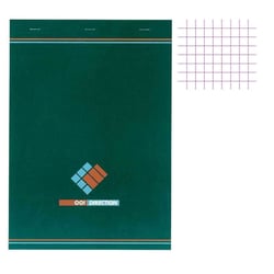 Bloc notes - A4 - 21x29,7cm - Petits Carreaux - 100 feuilles - Direction