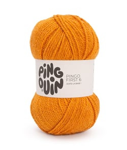 Pelote à Tricoter PINGO FIRST 6 - 100 g - Pingouin : Douceur, Polyvalence et Petit Prix Spicy Orange